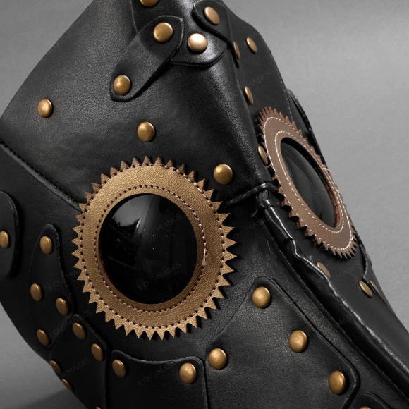 Halloween Steampunk Plague Doctor Mask Masquerade - Picture 6 of 7